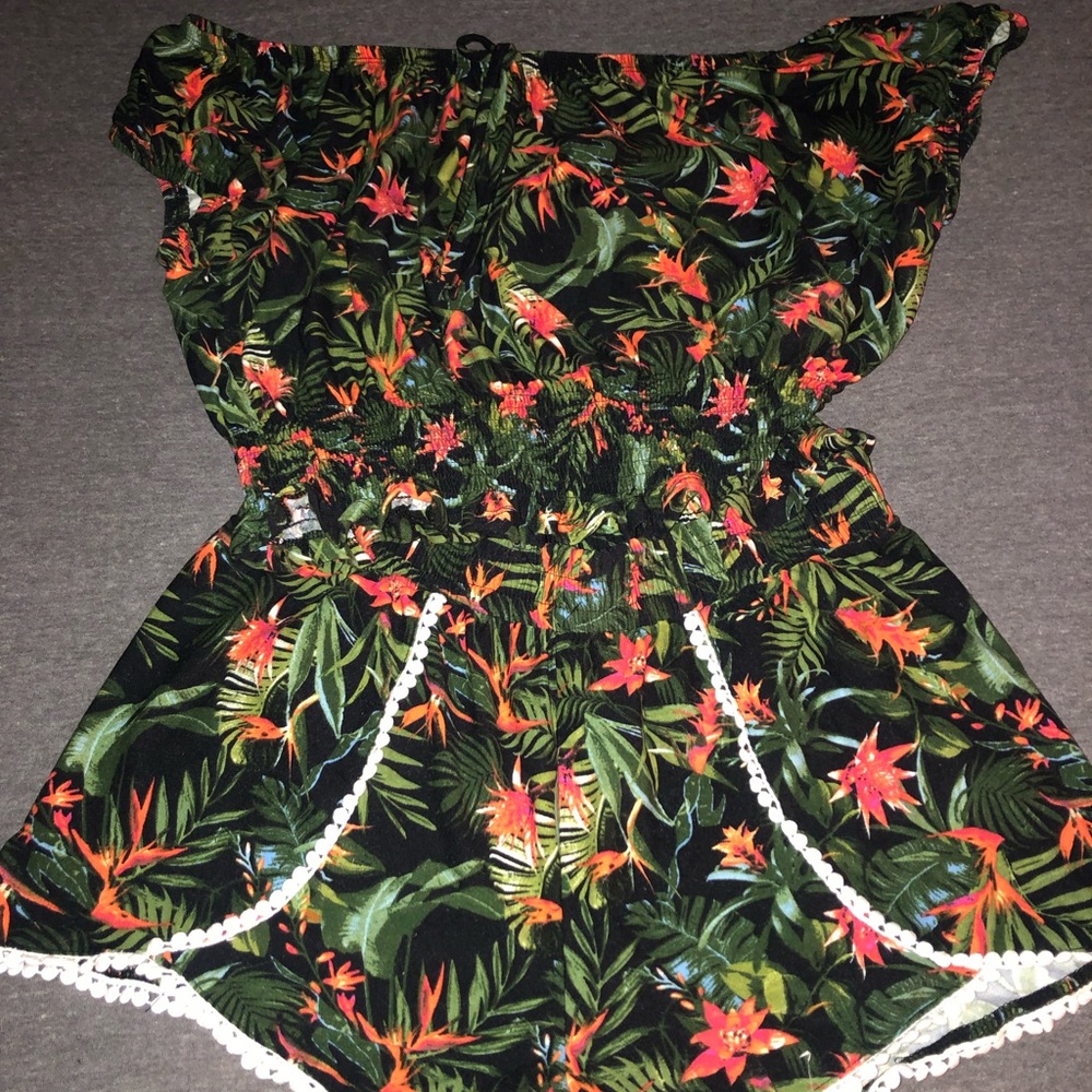 Two piece floral outfit